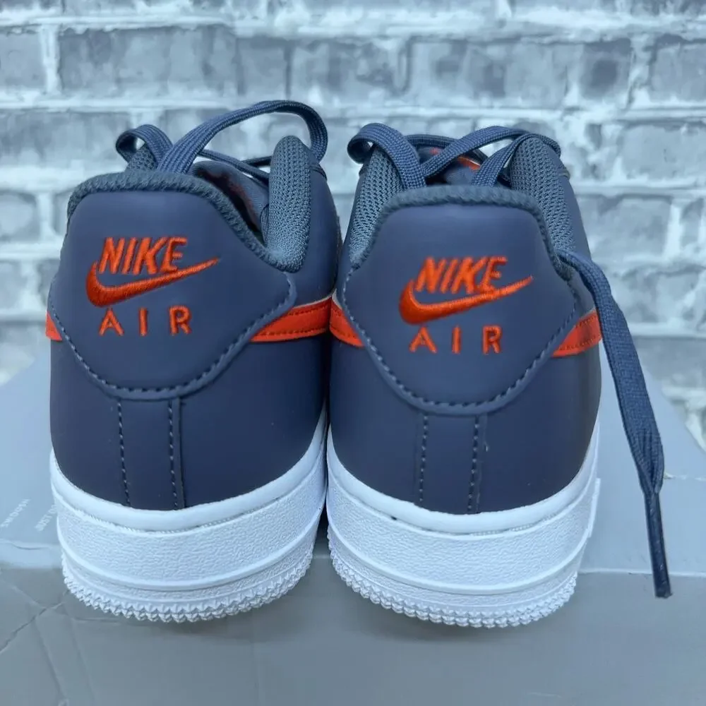 Nike Air Force 1 Cement Grey Team Orange White CT3839 008 GS Youth Size 5.5Y New